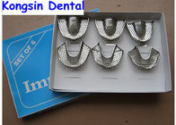3pair/set Autoclavable Dental Stainless Steel Medical Teeth impression Tray