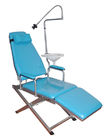 Simple Type Dental Clinic Chair / Foldable Dental Chair With Rechargeable Light