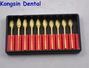 Dental Lab Golden Tungsten Carbide Burs for Dental Low Speed Handpiece