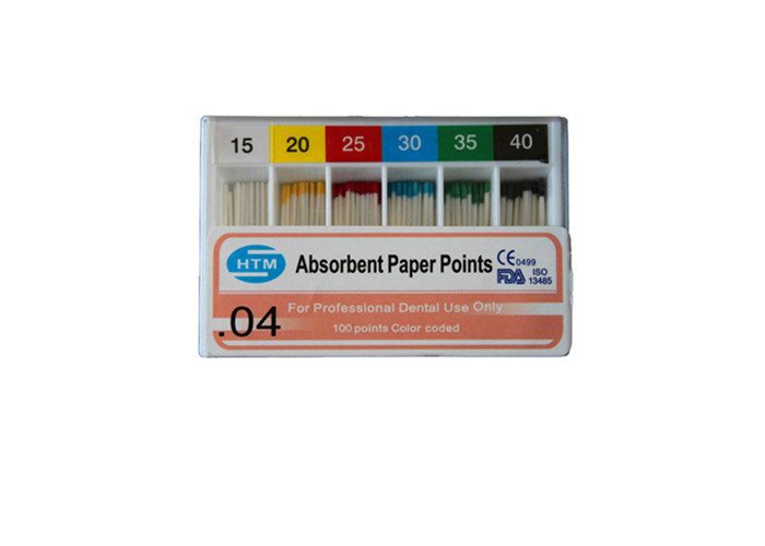 Single Size Dental Absorbent Paper Points For Endodontic Root Canal Filling