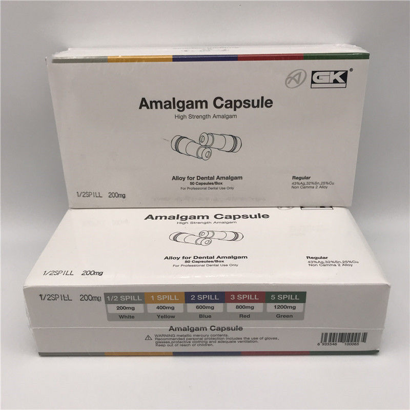 High Strength Dental Light Cure Unit Amalgam Capsule 1/2SPILL 200mg