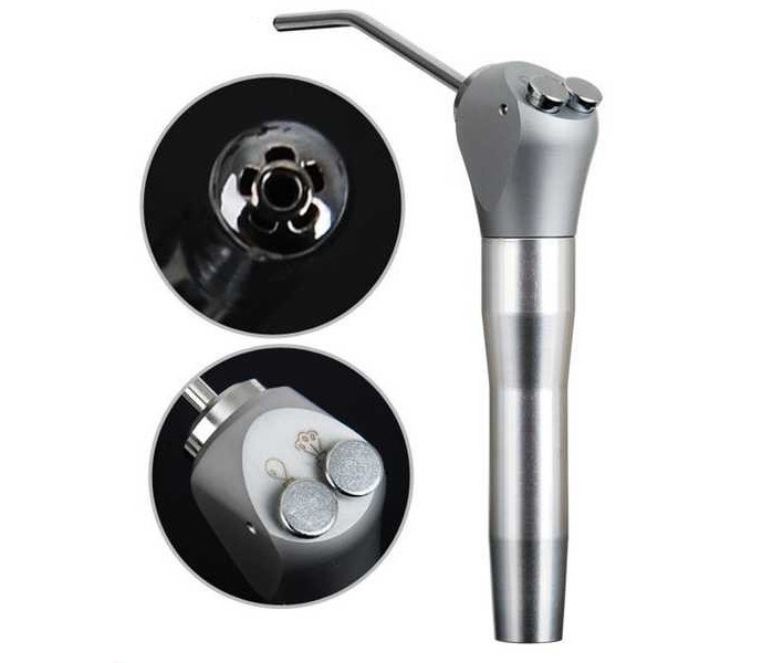 Silver Color Dental Air Water Triple Spray Syringe Handpiece For Dental