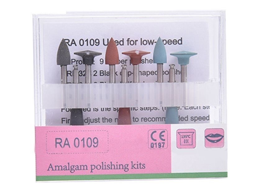 Low Speed Colorful Dental Teeth Composite Polishing Tool Kits With 9 Burs