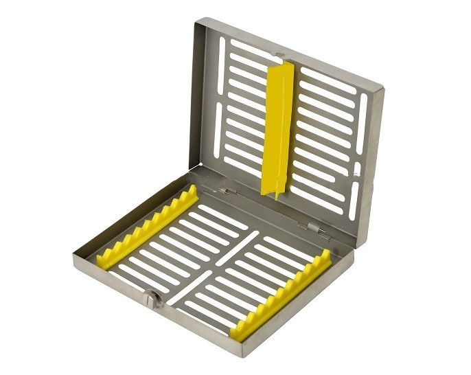 10 Dental Instruments Stainless steel Autoclave Sterilization Cassette Tray Racks