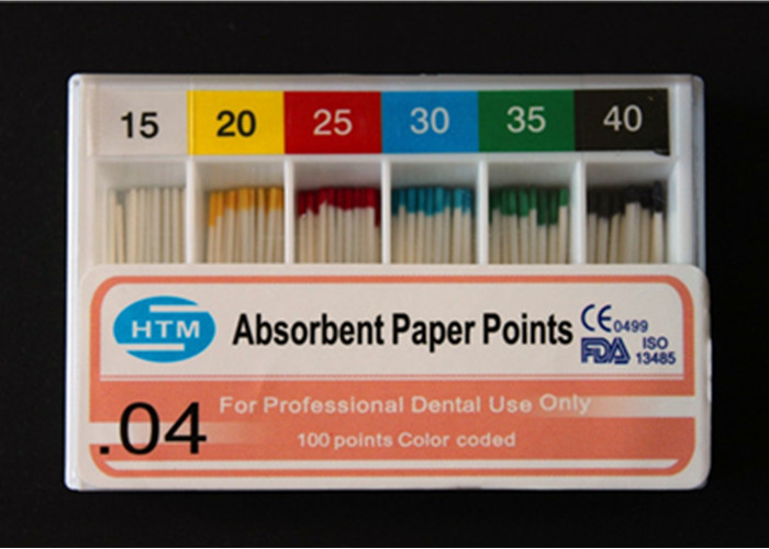 Single Size Dental Absorbent Paper Points For Endodontic Root Canal Filling