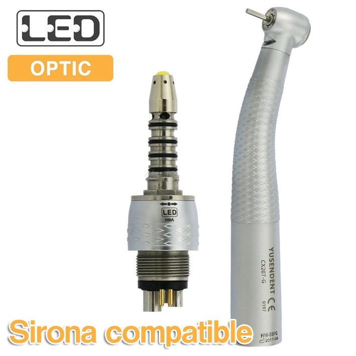 Fiber Optic Dental Handpiece Unit Compatible With Sirona CX207GSPQ