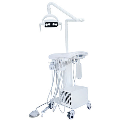 Dental Tray LED Lamp Operate Portable Dental Unit With Air Compressor