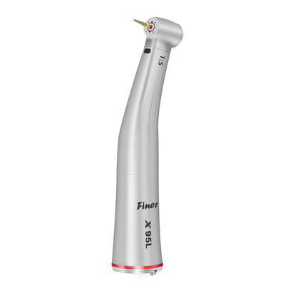 Red Ring 1/5 Increasing Contra Angle Miromotor Handpiece With Fiber Optical