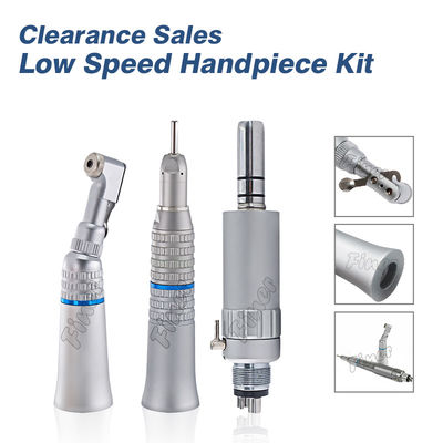 Low Vibration And Low Noise Dental Low Speed Handpiece Kit Contra Angle Straight Handpiece Air Motor