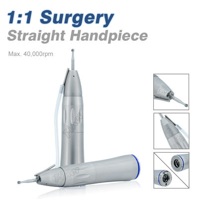 Implantation d' une poignée droite de sinus sur une poignée dentaire avec fibres optiques