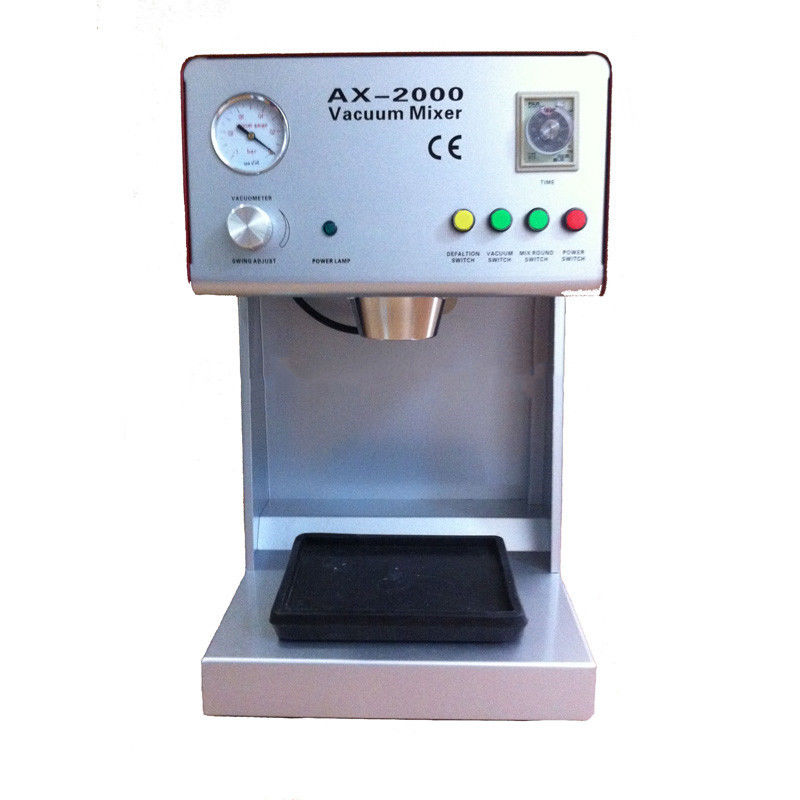 150W Dental Laboratory Equipment AX-2000B Vacuum Mixer With Built-In Vacuum Pump