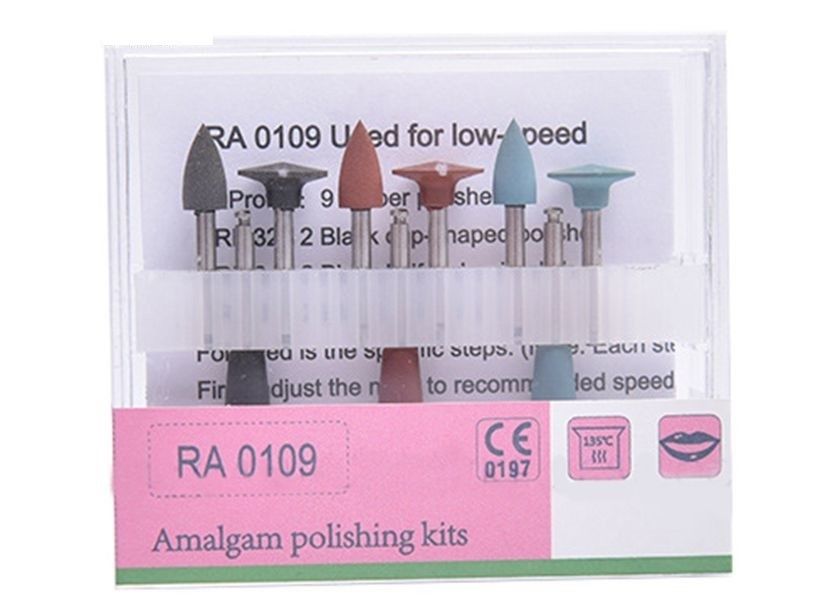 Low Speed Colorful Dental Teeth Composite Polishing Tool Kits With 9 Burs