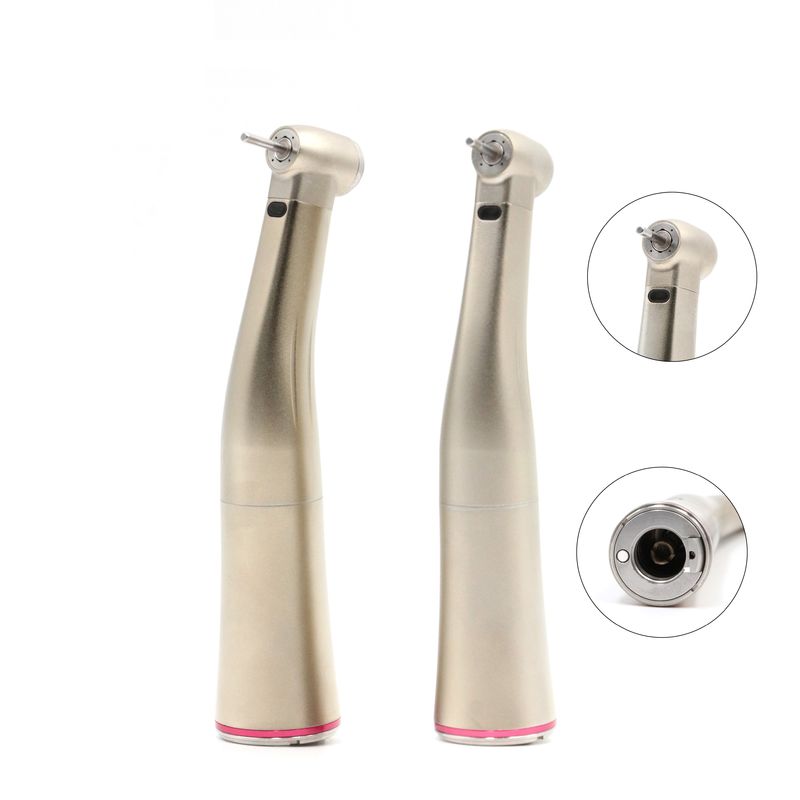 Increasing Speed 1:5 Fiber Optic Dental LED Contra Angle Low Speed Handpiece