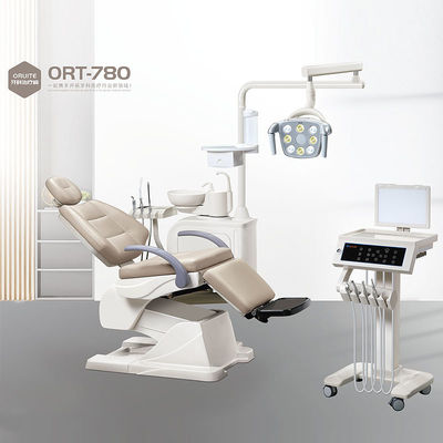 Unidade dental elétrica ergonômica 300W da cadeira com luz da lâmpada da cirurgia do diodo emissor de luz