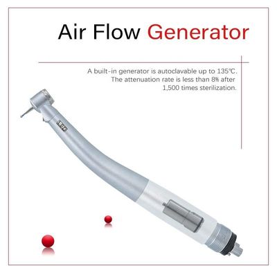 หน่วย Handpiece ทันตกรรม LED หัวขนาดเล็กขนาดเล็กแบริ่งเซรามิกพร้อมกังหันลม