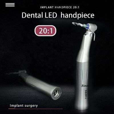 Acero inoxidable desmontable 20:1 pieza de mano LED de baja velocidad pieza de mano dental