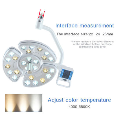 White Multiscene Dental LED Lamp , Practical Dental Chair Halogen Light