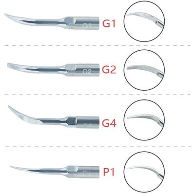 Silberne Farbe Edelstahl-Ultraschall-Endo Tips In Endodontics Durables