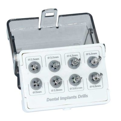 Broca cirúrgica dental Kit Lightweight Silver Gold Color do implante portátil