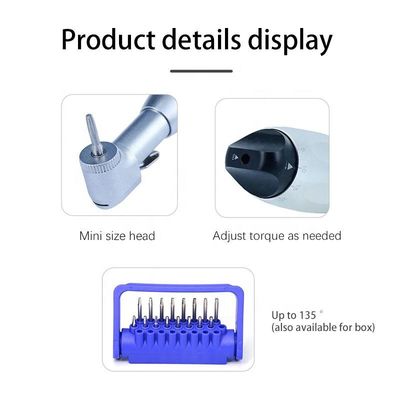 Silver Durable Universal Torque Wrench Dental Implants Multipurpose
