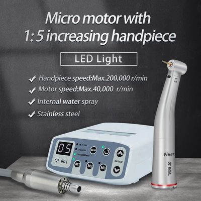 Peralatan Laboratorium Gigi 110V 220V Motor Listrik Dengan Handpiece 1:5