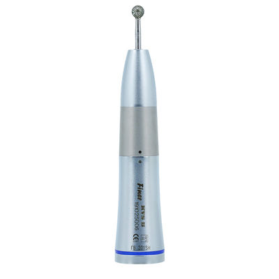 Contra Angle Metal Dental Handpiece Kecepatan Lambat Koneksi Tipe E Warna Biru