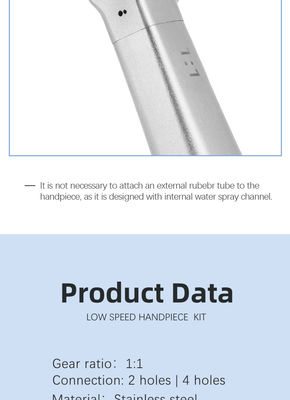 Da unidade dental de Handpiece do estábulo do motor de ar material de aço inoxidável