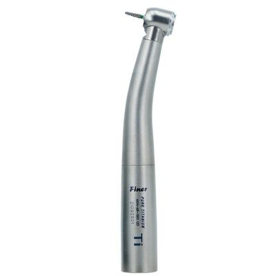 Handpiece Serat Optik Portabel Titanium, Handpiece Gigi Turbin Udara 6 lubang