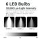 3500-5500K LED Dental Chair Light Removable Shadowless 8 Bulbs