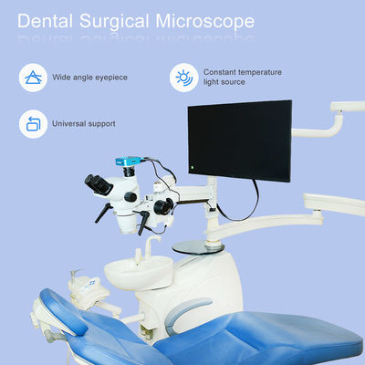 Manual Control DC 5V~12V Dental Surgical Microscope With 10X Eyepiece Lens