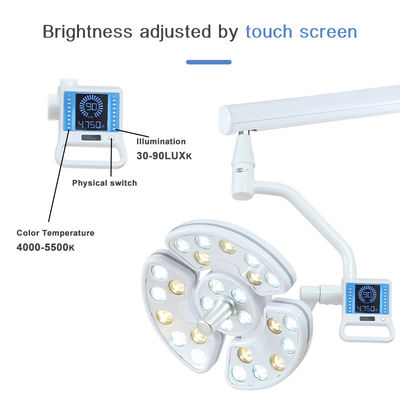 Luz Shadowless de la silla dental LED con el ajuste de la temperatura de color y el interruptor del sensor