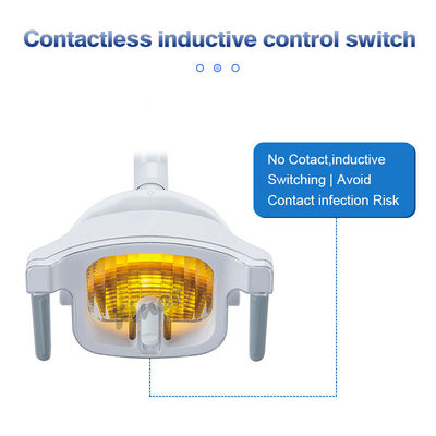 Luz dental doble amarilla blanca de la silla de la temperatura de color para la odontología 3500K 700m m