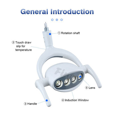 Lampada dentaria della sedia di doppia temperatura del colore con 4*2 i tubi dei pezzi LED