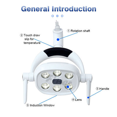 25000Lx 5500K Electric Dental Chair Light With Professional Illumination Brightness