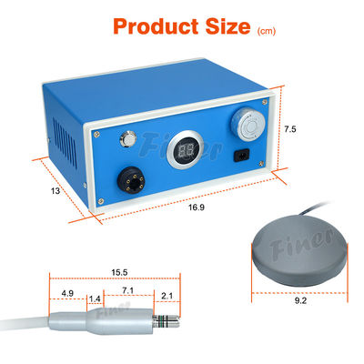 อุปกรณ์ห้องปฏิบัติการทันตกรรม Micromotor แบบไม่มีแปรงพร้อมแป้นเหยียบ