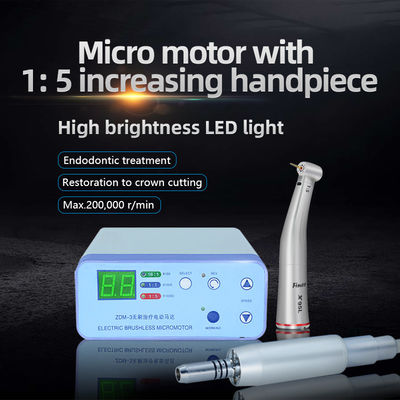 LED Illuminated Dental Electromotor With Red Ring 1/5 Increasing Handpiece