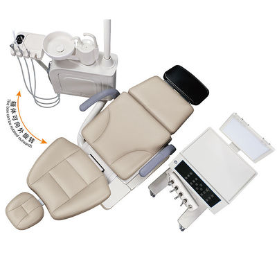 DC24V Electric Dental Chair With Adjustable Positioning Headrest Armrests Foot Controls