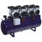 Blue 128L Oil Free Silent 1 To 8 Dental Air Compressor For Clinic Chair