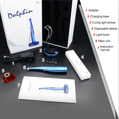 Durable Dental LED Curing Light 1 Sec Wavelength Wireless Cure Lamp