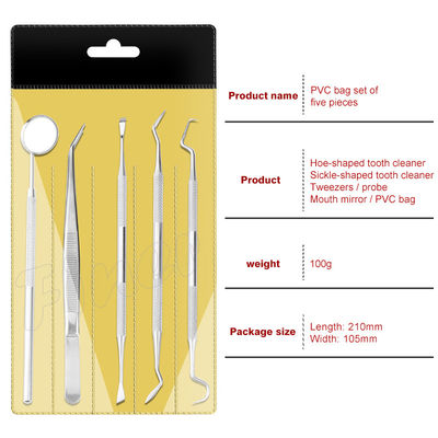 Outils dentaires Miroir de la bouche Kit d' hygiène dentaire Pour le nettoyage des dents