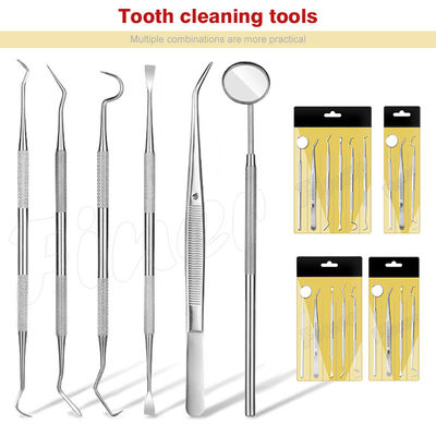 6pcs Orthodontic Dental Instruments Teeth Cleaning Oral Care Dental Tools Kit