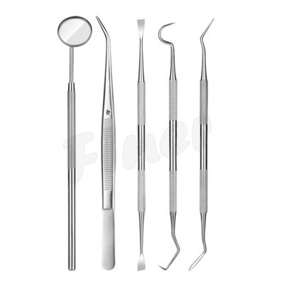 6pcs Orthodontic Dental Instruments Teeth Cleaning Oral Care Dental Tools Kit