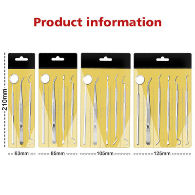 6pcs 정형 치과 도구 치아 청소 구강 관절 관리 치과 도구 키트