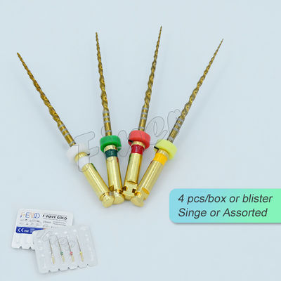 Dental Endodontics Protaper Files One Gold Unique Double Edged Reverse Cutting