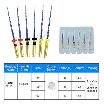 Dentalwurzelkanal Dreh-Nickel-Titan-Dateien Endodontie Protaper-Dateien