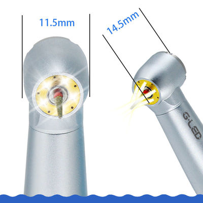 Peça de mão dental prática com LED de 2 furos, peça de mão dental de alta velocidade com 4 furos