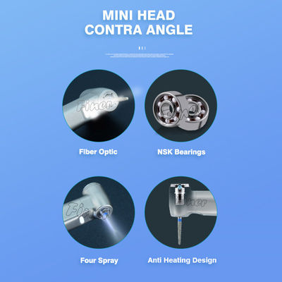 200000rpm Đơn vị bàn tay nha khoa Vòng đỏ Mini Head mô-men xoắn cao Điện 1/5 bàn tay nha khoa