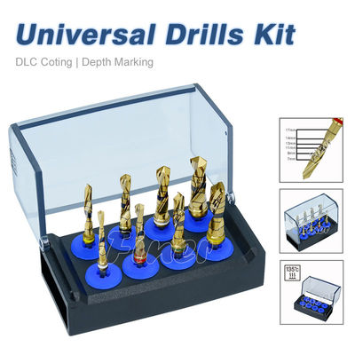 DLC Coating Stainless Steel Standard Universal Design Dental Implant Drill