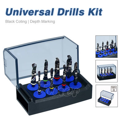 DLC Coating Stainless Steel Standard Universal Design Dental Implant Drill