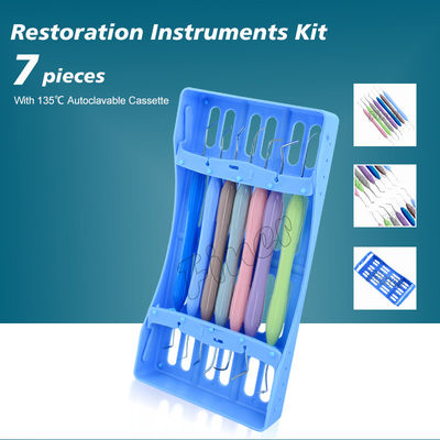 Conjunto de instrumentos de restauração estética dentária Prótese dentária Equipamento Conjunto de instrumentos de restauração estética